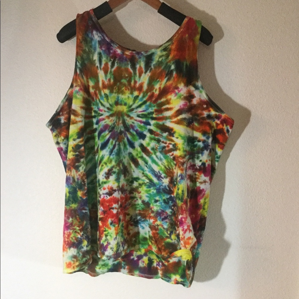 Liquid Blue tie dye tank